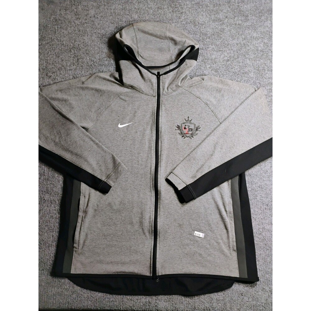 Nike Therma-FIT Full Zip Hoodie Jacket Gray Black Men's XL Athletic Training